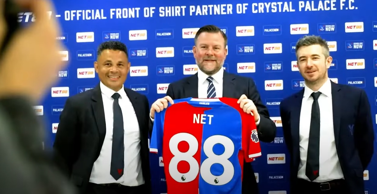 NET88 Tài Trợ Áo Đấu Crystal Palace